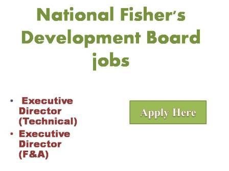 National Fisher’s Development Board jobs 2022