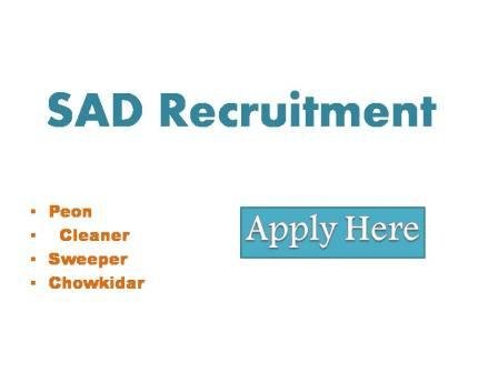 SAD Recruitment 2022