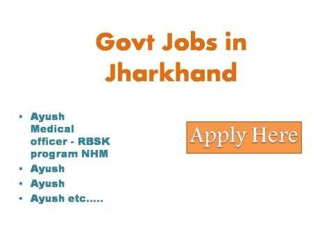 Govt jobs in Jharkhand