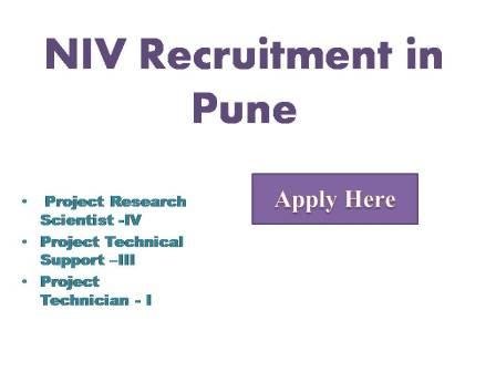 NIV Recruitment in Pune 2022
