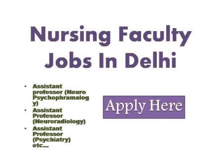 Nursing Faculty Jobs In Delhi 2022