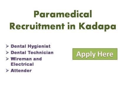 Paramedical  Recruitment in Kadapa