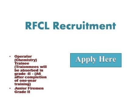 RFCL Recruitment 2022 in Mumbai
