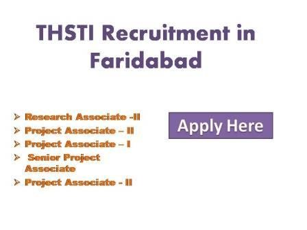THSTI Recruitment in Faridabad