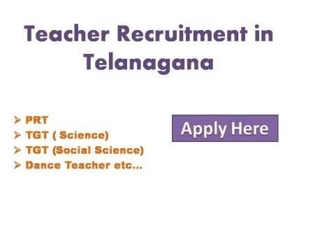 Teacher Recruitment in Telangana
