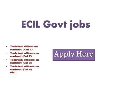 ECIL Govt jobs 2022