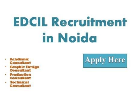 EDCIL Recruitment in Noida