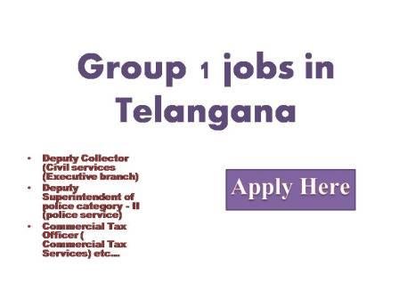 Group 1 jobs in Telanagana 2022 Telangana State Public Service Commission Applications are invited online from qualified applicants through