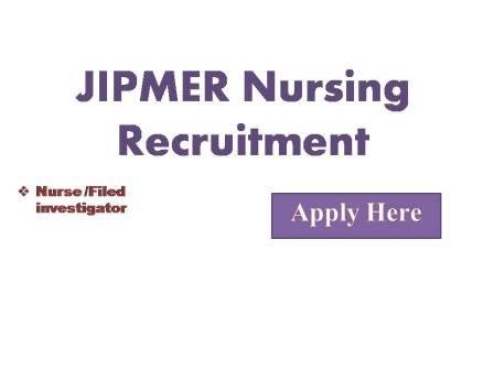 JIPMER Nursing Recruitment 2022