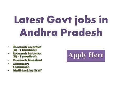 Latest Govt jobs in Andrapradesh