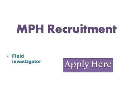 MPH Recruitment 2022