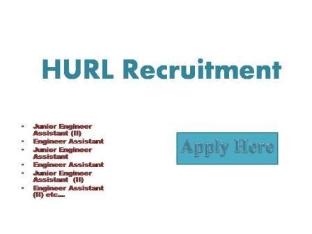 HURL Recruitment 2022