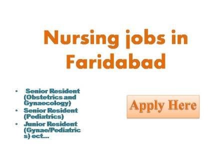 Nursing jobs in Faridabad 2022 Translational health science and technology institute (THSTI) is an autonomous institute