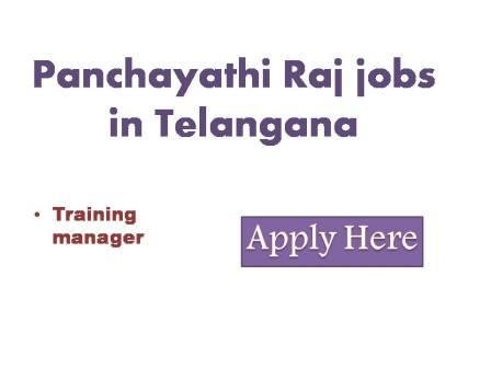 Panchayati Raj jobs in Telanagana