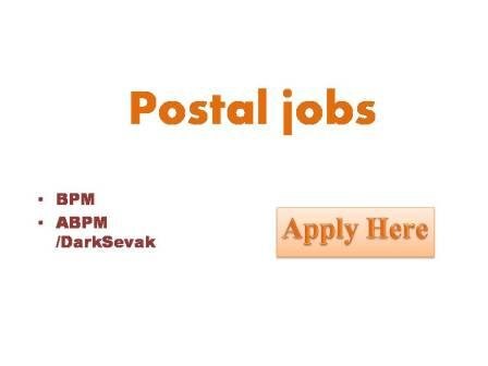 Postal jobs 2022 Application is invited from eligible candidates for engagement of 38,926 Gramin Dak Sevaks