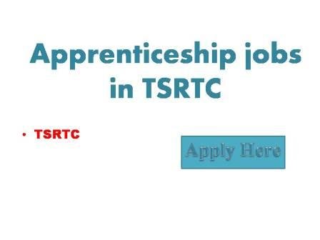Apprenticeship jobs in TSRTC 2022