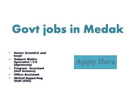 Govt jobs in Medak 2022