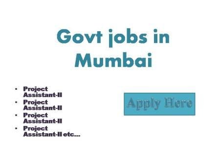 Govt jobs in Mumbai 2022