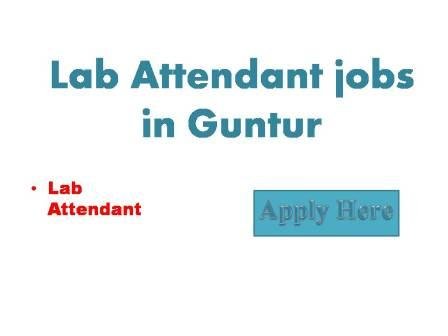 Lab Attendant jobs in Guntur 2022