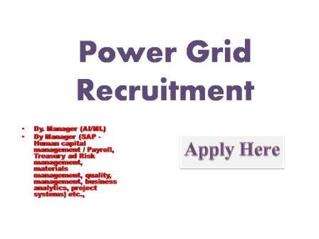 Power Grid Recruitment 2022 Powergrid is one of the largest transmission utilities in the world and a maharana enterprise if
