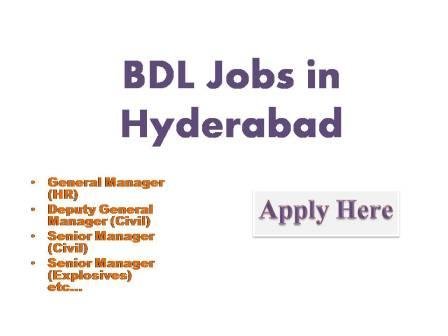 BDL Jobs in Hyderabad 2022