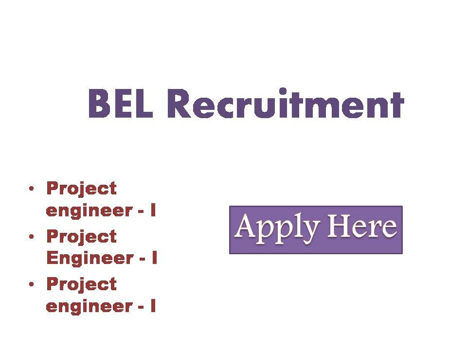 BEL Recruitment 2022