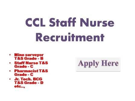 CCL Staff Nurse Recruitment 2022
