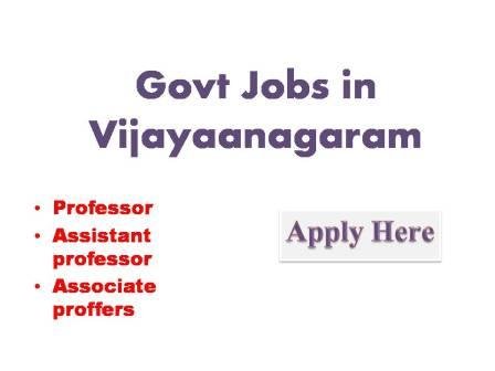 Govt Jobs in Vijayaanagaram 2022