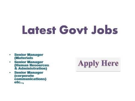 Latest Govt Jobs 2022