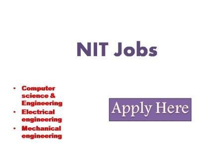 NIT Jobs 2022