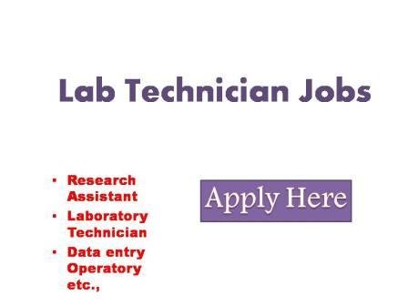 Lab Technician Jobs 2022