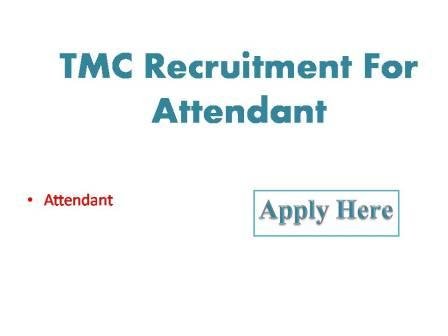 TMC Recruitment For Attendant 2022