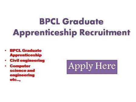 BPCL Graduate Apprenticeship Recruitment 2022 Bharat petroleum corporation Ltd. Kochi refinery Ambalamugal Kochi invites online applications