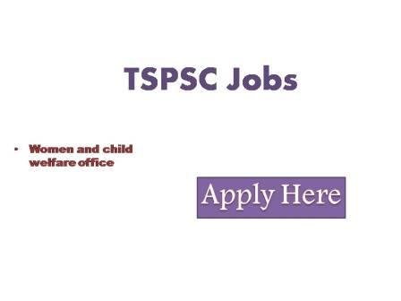 TSPSC Jobs 2022 Application are invited online from qualified women applicants through the proforma application