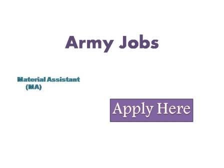 Army Jobs 2022 Applications are invited from eligible candidates for the material assistant (MA) post the sale of pay and specifications