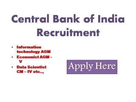 Central Bank of India Recruitment 2022 Central Bank of India ordered swadeshi bank to serve customers since 1911 and a premier public