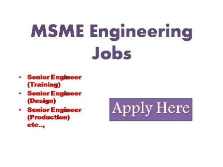MSME Engineering Jobs 2022 MSME Technology center Bhiwadi has been set up at Bhiwadi (Rajasthan) the technology