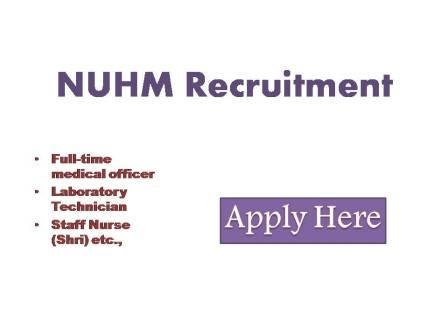 NUHM Recruitment 2022 National health mission under the National Urban health mission under Kalyan Dombivali