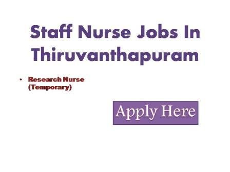 Staff Nurse Jobs In Thiruvanthapuram 2022