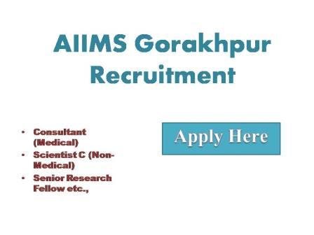 AIIMS Gorakhpur Recruitment 2023 Applications in the prescribed format are invited from eligible candidates for the various post on a purely