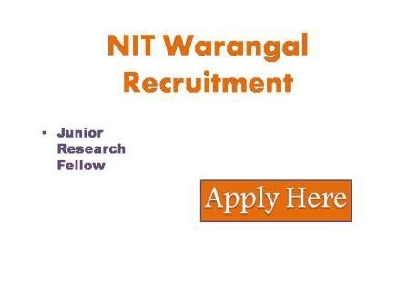 NIT Warangal Recruitment 2023 National Institute of Technology Warangal ( An institution of national importance) Department of Physics