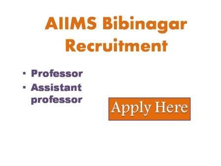 AIIMS Bibinagar Recruitment 2023 All India institute of medical sciences Bibinagar Hyderabad intends to conduct walk-in-interview