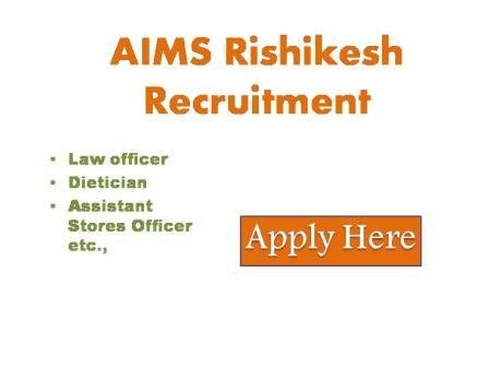 AIMS Rishikesh Recruitment 2023 Procedure for online submission of applications for following group B and C posts Reopen available