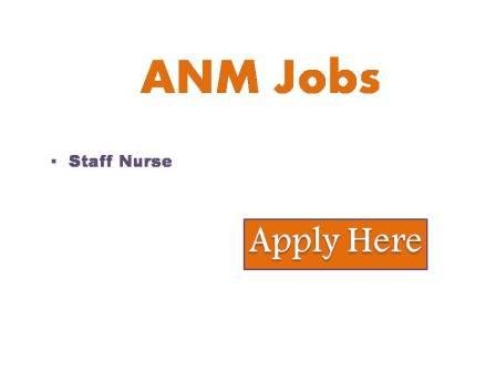 ANM Jobs 2023 Application in the prescribed format are invited for the folowing post on purely temporary  basis in extramural