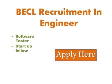 BECL Recruitment In Engineer 2023