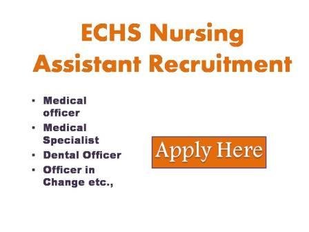 ECHS Nursing Assistant Recruitment 2023 ECHS invites applications to engage the following medical paramedical and nonmedical staff