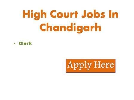 High Court Jobs In Chandigarh 2023