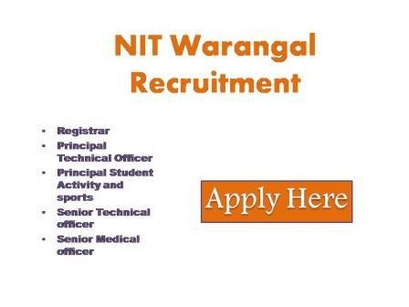 NIT Warangal Recruitment 2023 Online applications are invited from eligible Indian citizens to fill up the following posts on regular