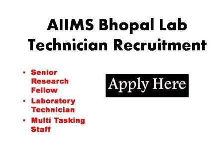 AIIMS Bhopal Lab Technician  Recruitment 2023