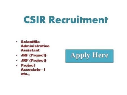 CSIR Recruitment 2023
